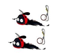 Fahoujs Chirping Jouet à mâcher en forme de punaises grinçantes pour améliorer l'humeur en toute sécurité avec amélioration du son Cadeau d'humeur pour chaton Chirping Bird Cats Jouet