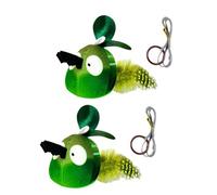 Fahoujs Chirping Jouet à mâcher en forme de punaises grinçantes pour améliorer l'humeur en toute sécurité avec amélioration du son Cadeau d'humeur pour chaton Chirping Bird Cats Jouet