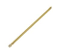Fahoujs Collier de luxe en acier inoxydable doré - Accessoire de mode pour les fêtes et les événements décontractés - Utilisation quotidienne - Décontracté - Chaîne cubaine, 12mm, Comme décrit, Comme