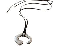 Fahoujs Collier pendentif irrégulier en résine de mode Collier long collier Déclaration Bijoux Convient pour rendre accessible n'importe quel look