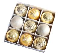 Fahoujs Coloré pour les fêtes Célébration Incassable Arbre de Noël Pendentif scintillant Accessoires à suspendre pour fenêtre Accessoires de fête de Noël