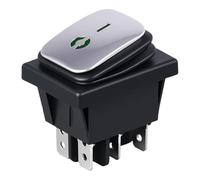 Fahoujs Commutateurs à bascule marine 16 A/220 V Lumière LED 6 broches 2 positions Commutateur de lumière Interrupteur de randonnée pour bateaux de voiture