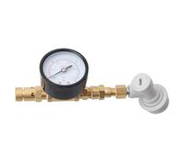 Fahoujs Compteur De Pression Fermentation en Métal Pratique pour Le Brassage À Domicile Et Le Brassage Bière Artisanale Jauge Fût Bière Dispositif Mesure Précis du Fût