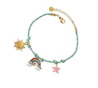 Fahoujs Contemporain en Corde Texturée Multibrins Composé De Matériaux Mélangés Idéal pour Empiler Ou Un Unique Élégant Quotidien