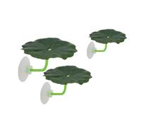 Fahoujs Décoration d'aquarium Feuilles 3 proces Poisson Coussin Repos Habitats Naturels Lit de Protection des Poissons pour Paysage de Poissons Décoration de Réservoir de Poisson