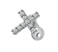 Fahoujs Dermique hypoallergénique avec la base - Accessoire élégant de piercing pour le corps - Zircon - Labret - Bijou de joue - Enfilage interne, taille unique, Comme décrit, Comme décrit