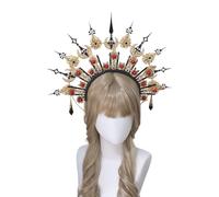 Fahoujs Dieu Mère Dieu Diadème Bandeau Kits Artisanat Vintage Chapeaux Femmes Fait à la Main Observateur de Tête Halloween Fête Costume Bandeau