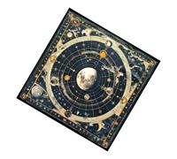 Fahoujs Divinations Nappe Moon Planet Astrologie Carte de Tarot Nappe Autel Tissu Divinité Jeu de société Accessoire
