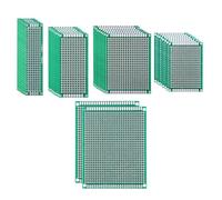 Fahoujs Durability PCB Circuit Board 36 Piece Set with 5Dimensions for Project for Build Test Circuits Repair Electronics Double Side