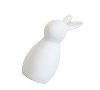 Fahoujs Easters Bunnies Statue en céramique Lapin blanc Figurine de table Ornement décoratif pour la maison, le bureau, les vacances, les fêtes Décors Accent artistique pour la maison