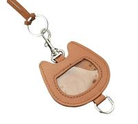 Fahoujs Élégant Amour Coeur Chats Chaîne de Tête Combiné Porte-Clés Accessoire Fonctionnalité Portable Pour La Femme Moderne Porte-clés Cuir Pendentif, taille unique, Comme décrit, Comme décrit