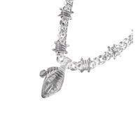 Fahoujs Élégant collier chauffant en acrylique pour femmes Tendance Étanche pour les événements religieux et les fêtes de mode Collier pendentif, taille unique, Comme décrit, Comme décrit