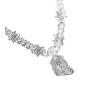 Fahoujs Élégant collier chauffant en acrylique pour femmes Tendance Étanche pour les événements religieux et les fêtes de mode Collier pendentif, taille unique, Comme décrit, Comme décrit