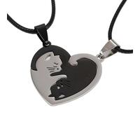 Fahoujs Élégant collier de chat assorti pour un collier d'amitié pour des occasions spéciales ou pour tous les jours chaîne associée avec les meilleurs amis, H, Comme décrit, Comme décrit