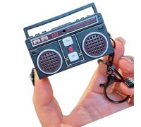 Fahoujs Enregistreur cassette vintage Porte-clés Cassettes Enregistreur Pendell Texture plastique pour les couples Porte-clés portable adapté pour les trajets quotidiens Convient pour les trajets