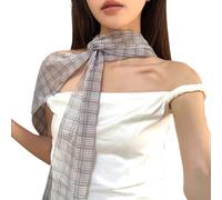 Fahoujs Femmes Écharpe Ceinture À Carreaux Pour Tenue Décontracté Fête Photo Accessoires Date 2000s Vêtements Accessoires Écharpe Colorée