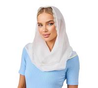 Fahoujs Foulard en dentelle délicate pour les femmes chrétiennes Église Services Dieu Foulard doux à la mode pour femmes