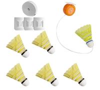 Fahoujs Kit d'entraînement de badminton élastique auto-adhésif rebond automatique joueur unique rebond automatique badminton