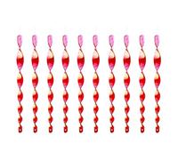 Fahoujs Lot de 10 spirales de treuil pour oiseaux - Réfléchissant - Coupe-vent - Coupe extérieure - Décoration suspendue - Longueur : 30 cm - Spirales du vent - Repousse l'extérieur