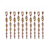 Fahoujs Lot de 10 spirales de treuil pour oiseaux - Réfléchissant - Coupe-vent - Coupe extérieure - Décoration suspendue - Longueur : 30 cm - Spirales du vent - Repousse l'extérieur