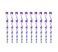 Fahoujs Lot de 10 spirales de treuil pour oiseaux - Réfléchissant - Coupe-vent - Coupe extérieure - Décoration suspendue - Longueur : 30 cm - Spirales du vent - Repousse l'extérieur