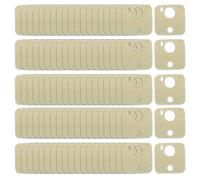 Fahoujs Lot de 100 organiseurs de fils Croses - Gouttes - Autocollants en bois - Organisateurs de couture