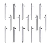 Fahoujs Lot de 15 bracelets de montre Tubes Broches Outil de réparation Accessoires de rechange Bracelet de montre Tube Broches Sangle à libération rapide Barre à ressort, 24 mm.