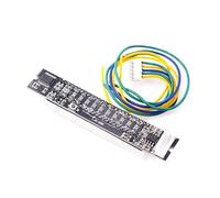 Fahoujs Lot de 2 indicateurs de niveau de musique à LED - 12 niveaux - Vitesse de lumière réglable - Indicateur de spectre sonore stéréo