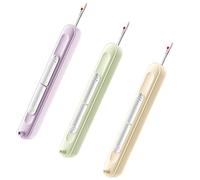 Fahoujs Lot de 3 aiguilles 2 en 1 - Écarteur de couture - Extensibles - Extracteur d'aiguille filetée