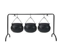 Fahoujs Lot de 3 bols de service sorcières pour Halloween Chaudron sur rack Décorations de fête pour barrières de ménage Collection de bonbons Décorations d'Halloween Sorcières Les bols Servir sur