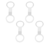 Fahoujs Lot de 4 sangles de masque de plongée en silicone avec clip de retenue en plastique - Support de tube de plongée simple utilisé - Support de sangle