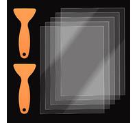 Fahoujs Lot de 5 feuilles de film - 140 x 200 mm - Haute épaisseur d'émission : 0 1 mm d'épaisseur - Pour imprimante 3D DLP - Spatules en plastique
