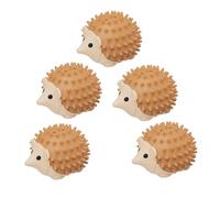 Fahoujs Lot de 5 jouets interactifs pour chat - En forme de durian - Soulage les démangeaisons - Pour s'occuper de soi et jouer - Vert et jaune