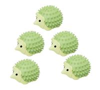 Fahoujs Lot de 5 jouets interactifs pour chat - En forme de durian - Soulage les démangeaisons - Pour s'occuper de soi et jouer - Vert et jaune