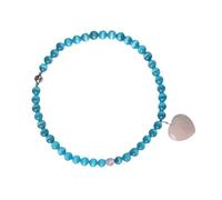 Fahoujs Mode Amour en Forme de Cœur Chat Bleu Pierre Oeil Collier Portable Cadeaux spéciaux pour les amoureux et les occasions spéciales Collier Pierre des Yeux de Chat Bleu, taille unique, Comme