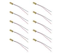 Fahoujs Module De Circuit Diode Rouge avec des Tensions 3V 5V Réglage du Boîtier en Cuivre Contrôle Mise Point pour La Gravure Et La Robotique Circuit Diode Mise Point Réglable