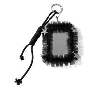 Fahoujs Musique populaire coréenne Porte-photo Porte-clé Badge d'identité Carte de bus Clé École Suspendue Photokard, b
