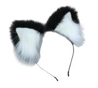 Fahoujs Oreilles de chat en peluche Bandeaux Anime Costume Chapeaux Belle Oreille Hair Hoop pour les fêtes de mariage Cosplay
