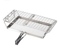 Fahoujs Pain Pain Pliable Plateau Pain Grillé Aciers Inoxydables Grillades Pliantes À Hauteur Réglée BBQ Pain Grillades Grillages Grillades Pliables