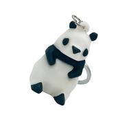 Fahoujs Panda Porte-clés en silicone souple Dessin animé Animal Pendentif pour sacs à dos et portefeuilles Adorable porte-clés Cadeau pour enfants Panda Keychain, Face Panda, taille unique