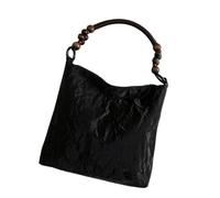 Fahoujs Perles uniques Sac à bandoulière Chinois Culturel Sacs sous les bras Accessoires de mode ethnique pour le travail ou les voyages Accessoires de mode ethnique, Noir
