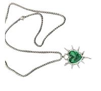 Fahoujs Raffiné Cœur d'amour avec épines Collier Charme Alliage Robuste Bijoux Accessoires de Mode Pour Styles Élégants Utilisation Quotidienne Pendentif Pierres Précieuses