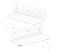 Fahoujs Rebords de fenêtre en acrylique robuste Support ventouse pour l'intérieur pour jardins d'herbes aromatiques et plantes succulentes Présente la solution Porte-plantes