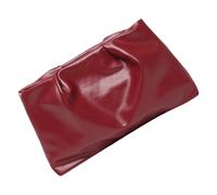 Fahoujs Sac à main pliable mode fête mariage élégant sac de soirée en PU souple design compact rangement sécurisé puces sac de bureau léger, rouge