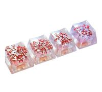 Fahoujs Seulement KeyCap Feuilles Fleurs Seches Motif Transucents Capuchons de scs pour claviers mécaniques Installation Capuchon de e clavier mécanique