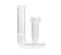 Fahoujs Skimmer de surface d'aquarium PC/acier inoxydable pour filtre d'entrée pour protéines d'huile filtre à poussière flottant pour surfaces d'aquarium Fixation de skimmer