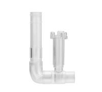 Fahoujs Skimmer de surface d'aquarium PC/acier inoxydable pour filtre d'entrée pour protéines d'huile filtre à poussière flottant pour surfaces d'aquarium Fixation de skimmer