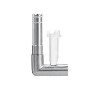 Fahoujs Skimmer de surface d'aquarium PC/acier inoxydable pour filtre d'entrée pour protéines d'huile filtre à poussière flottant pour surfaces d'aquarium Fixation de skimmer