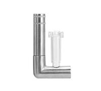 Fahoujs Skimmer de surface d'aquarium PC/acier inoxydable pour filtre d'entrée pour protéines d'huile filtre à poussière flottant pour surfaces d'aquarium Fixation de skimmer