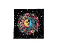 Fahoujs Sun Moon/Hibou Tarots Nappe Cartes de Dieu Tissu Tapisserie Astrologie Sorcellerie